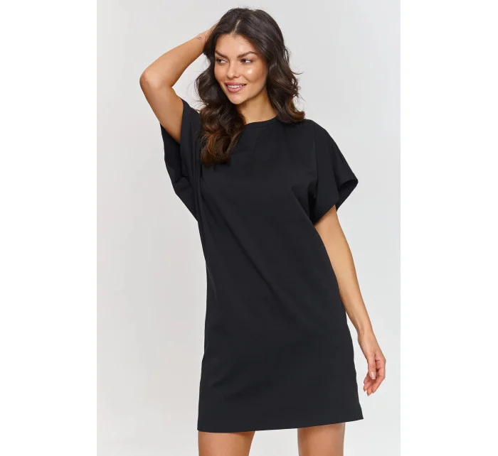 Denné šaty M875 čierne - Makadamia