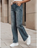 Dámské džínové kalhoty s širokými nohavicemi modré Dstreet model 21992649 - FashionStreet