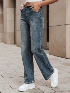 Dámske džínsové nohavice so širokými nohavicami modré Dstreet UY2788