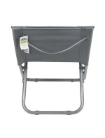 PLÁŽOVÉ SKLADACIE KRESLO ŠEDÉ