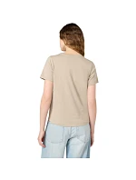 Dámské tričko s krátkým rukávem béžové model 22119598 - CHAMPION