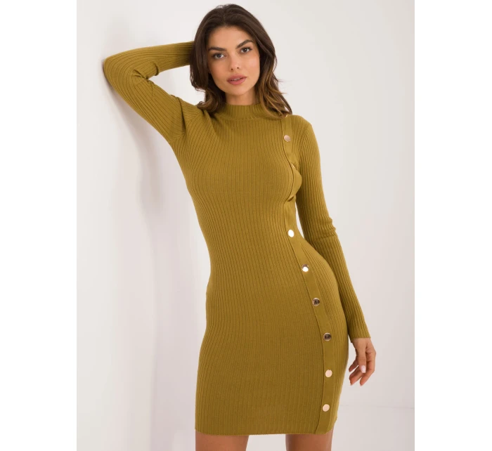 Šaty AT SK 2345 2.32 olivovo zelená