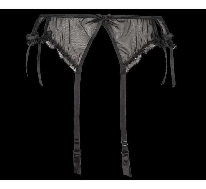 Podväzkový pás Plus Size V-8752 čierna - Axami