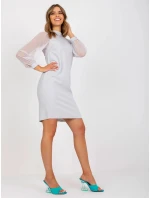 Dámské šaty NU SK model 18837905 Světle šedá - FPrice Dámské šaty NU SK model 18837905 Světle šedá - FPrice