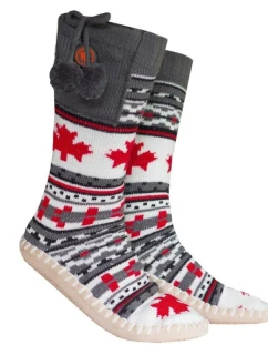 GLOVII VYHRIEVANÉ PAPUČE S PONOŽKAMI VEĽKOSŤ 36-43, NÓRSKY DIZAJN, BATÉRIE A NABÍJACÍ KÁBEL SÚ SÚČASŤOU BALENIA, GQ4M