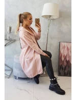 Oversize pláštenka s kapucňou tmavo púdrovo ružová Oversize pláštenka s kapucňou tmavo púdrovo ružová