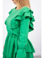 Šaty se model 18748776 volány světle zelené - K-Fashion