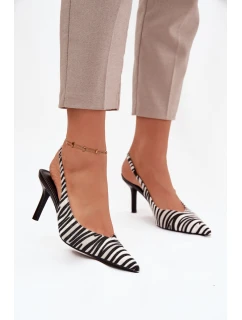 Lodičky na podpätku Zebra Phelia