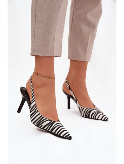 Lodičky na podpätku Zebra Phelia
