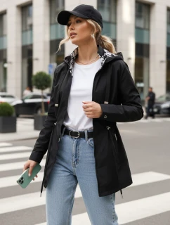 Dámska bunda parka s kapucňou čierna FashionStreet TY5570