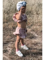 Dziecięce Tenisówki Na Rzepy Biało-Tęczowe Cute Girl