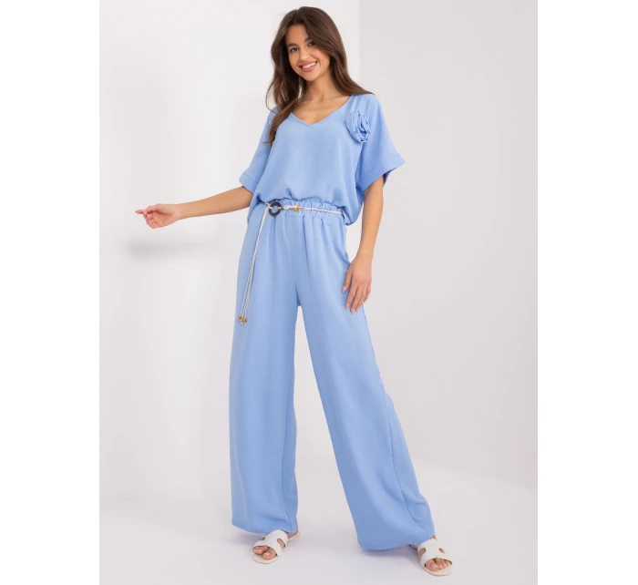 Spodnie DHJ SP model 19760094 jasny niebieski - FPrice Spodnie DHJ SP model 19760094 jasny niebieski - FPrice