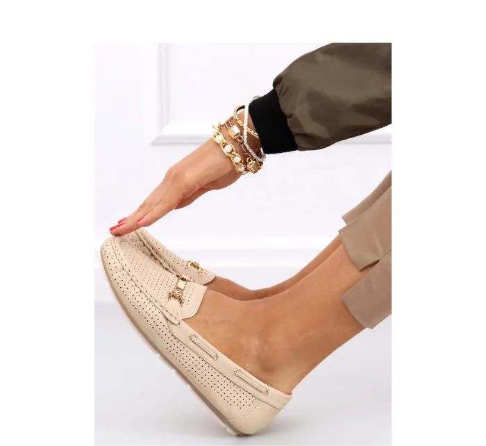 Dámske topánky / Mokasíny AB-295 béžová - Primavera