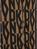 Dámske pyžamo YI90017 202 hnedé s potlačou - DKNY Dámske pyžamo YI90017 202 hnedé s potlačou - DKNY