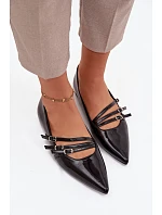 Lakované baleríny černá - Sweet Shoes model 22106358 Lakované baleríny černá - Sweet Shoes model 22106358