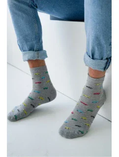 PÁNSKE 3/4 PONOŽKY FAREBNÉ AUTÁ 1153.039