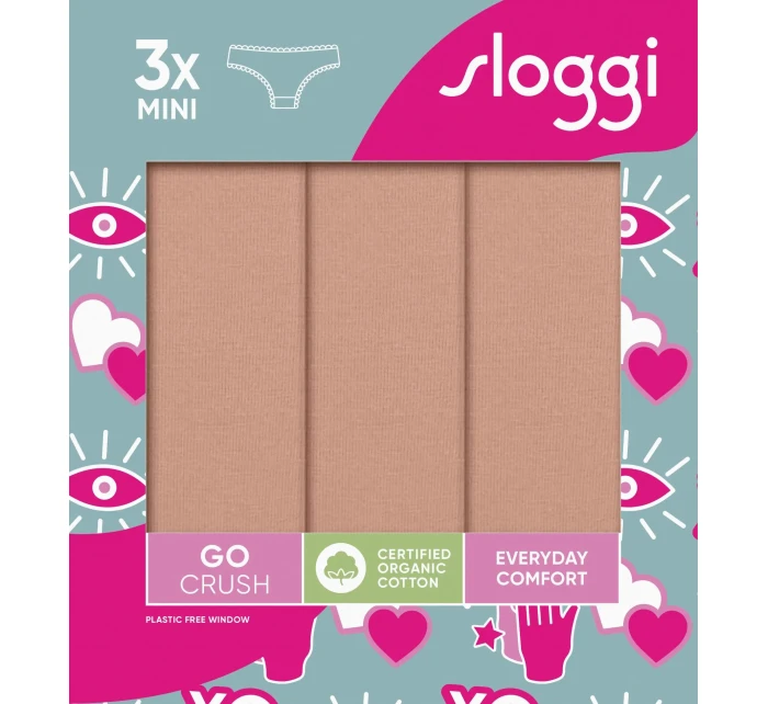 sloggi GO Crush Mini C3P - BROWN - SLOGGI BROWN - SLOGGI