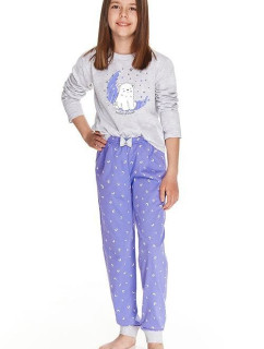 Dievčenské pyžamo Suzan šedé s polárnym medveďom