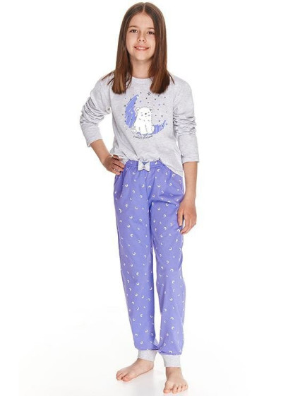 Dievčenské pyžamo Suzan šedé s polárnym medveďom