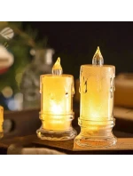 Dekoratívna LED sviečka 5x11 cm