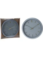 Nástenné hodiny PP 30x4,5 cm sivé