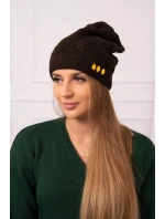 Dámská čepice hnědá model 18752371 - K-Fashion Dámská čepice hnědá model 18752371 - K-Fashion