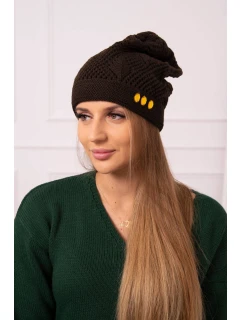 Dámská čepice hnědá model 18752371 - K-Fashion