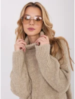 Sweter CH SW model 21782373 beżowy - FPrice Sweter CH SW model 21782373 beżowy - FPrice