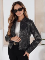 Dámská kožená bunda ramones černá model 21991867 - Dstreet