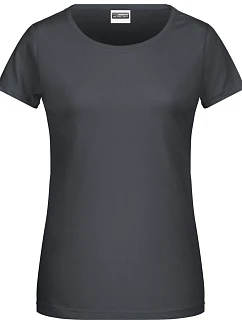 8007 Dámské tričko z bio bavlny model 22415361 graphite - Daiber