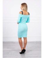 Mätové šaty so širokými ramienkami