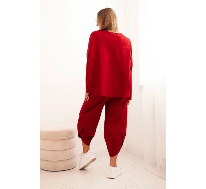 Punto Milano Zimná mikina + nohavice bordová