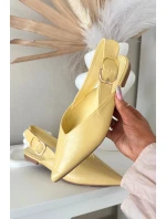 Lakované baleríny s přezkou Žluté model 21834846 - Boto