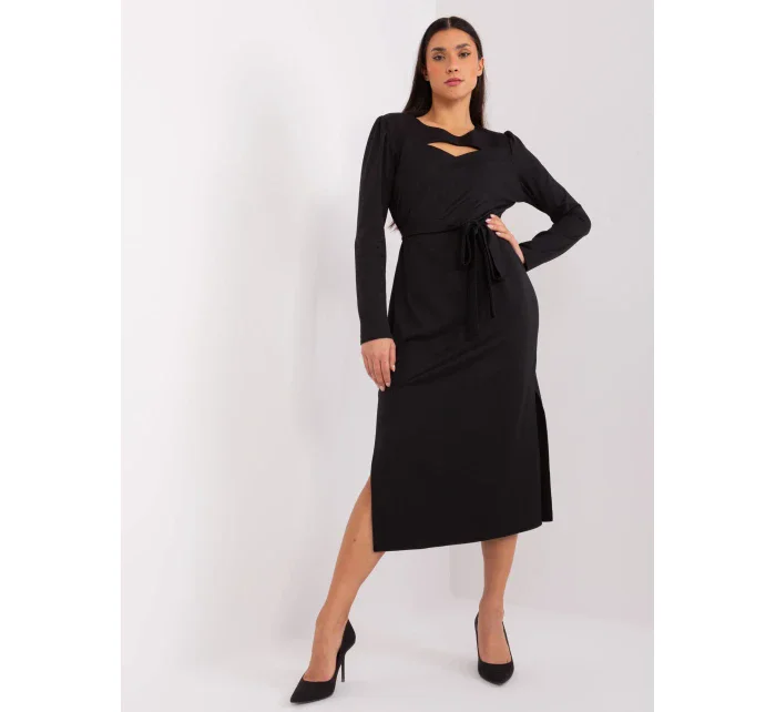 Sukienka LK SK model 19077505 czarny - FPrice Sukienka LK SK model 19077505 czarny - FPrice