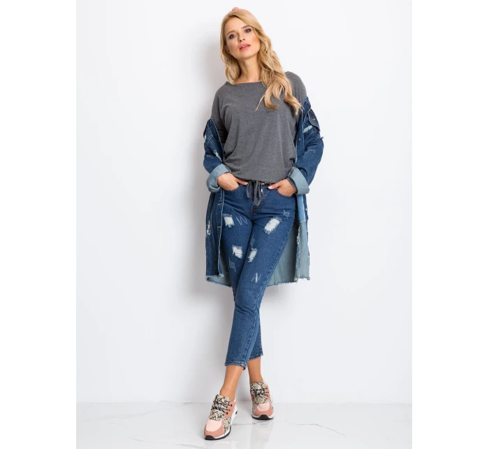 Blúzka RV BZ 5122.04P tmavo šedá