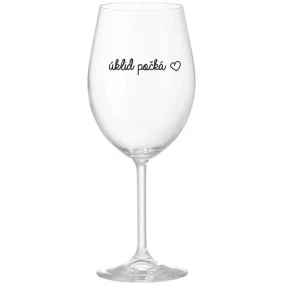 ÚKLID POČKÁ - čirá sklenice na víno 350 ml ÚKLID POČKÁ - čirá sklenice na víno 350 ml