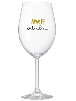 MOJE ODMĚNA - čirá sklenice na víno 350 ml