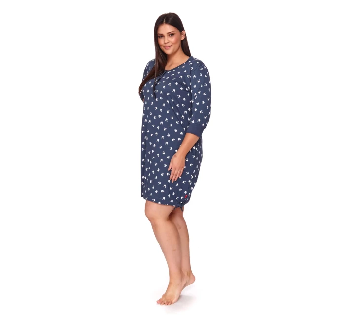 Dámská noční košile model 19529977 tm.modrá - DOCTOR NAP Dámská noční košile model 19529977 tm.modrá - DOCTOR NAP