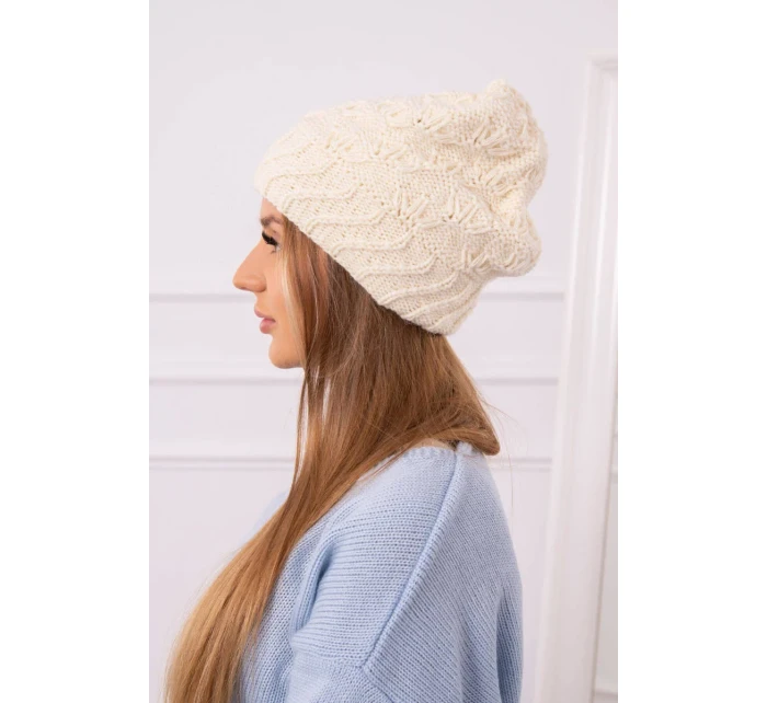 Dámska čiapka Dagmara K332 ecru
