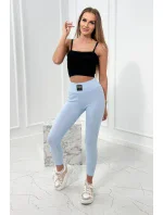 Pruhované legíny s vysokým pasem modré Pruhované legíny s vysokým pasem modré