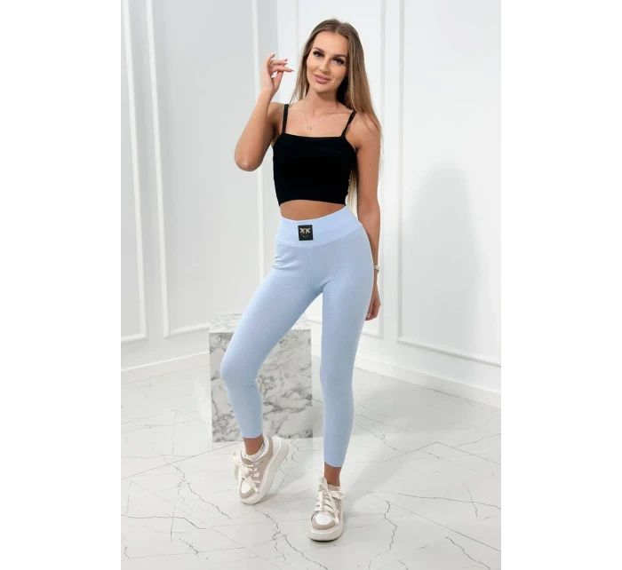 Pruhované legíny s vysokým pasem modré Pruhované legíny s vysokým pasem modré