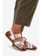 Dámské Sandály S Přezkou model 21697903 Bílé - Inblu