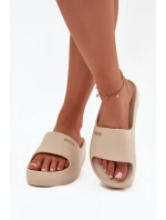 Dámské Pěnové Pantofle Na Masivní Platformě Big Star model 21706436 Béžové - Big Star Shoes