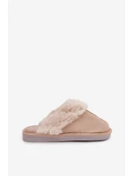 Dámské pantofle s kožešinou béžové Carisse Dámské pantofle s kožešinou béžové Carisse