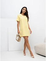 Sukienka MI SK model 22123730 jasny żółty - FPrice