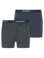 Pánske šortky 2Pack 305500 B90 tm. modrá s potlačou - Jockey