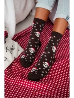 Dámske vianočné ponožky Bulldogs and snowflakes 1283.039 Dámske vianočné ponožky Bulldogs and snowflakes 1283.039