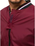 Pánská přechodná bunda bordó Dstreet model 21962868 - FashionStreet