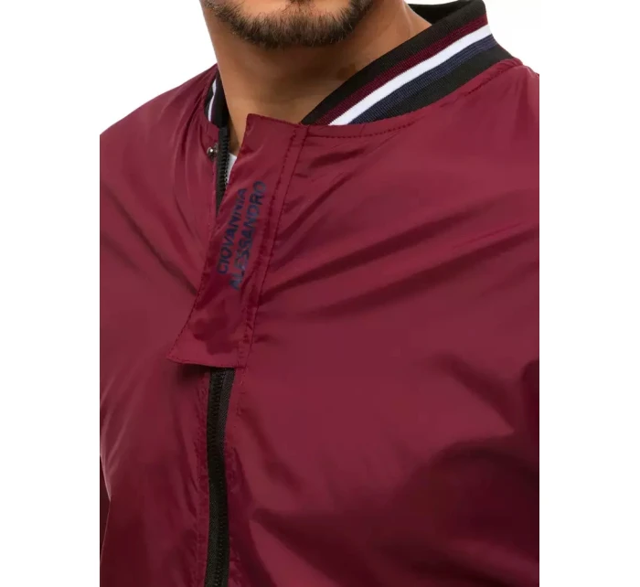 Pánská přechodná bunda bordó Dstreet model 21962868 - FashionStreet