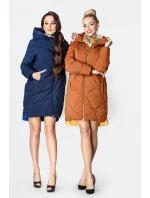 KURTKA ZIMOWA DAMSKA Z  GRANATOWA model 21242553 - Ann Gissy